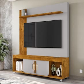 Home Estante Rack Maragogi Para Tv Até 65 Polegadas Naturale/Off White