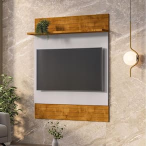 Painel Suspenso Guaratuba Sala Tv Até 48 Polegadas Naturale/Off White