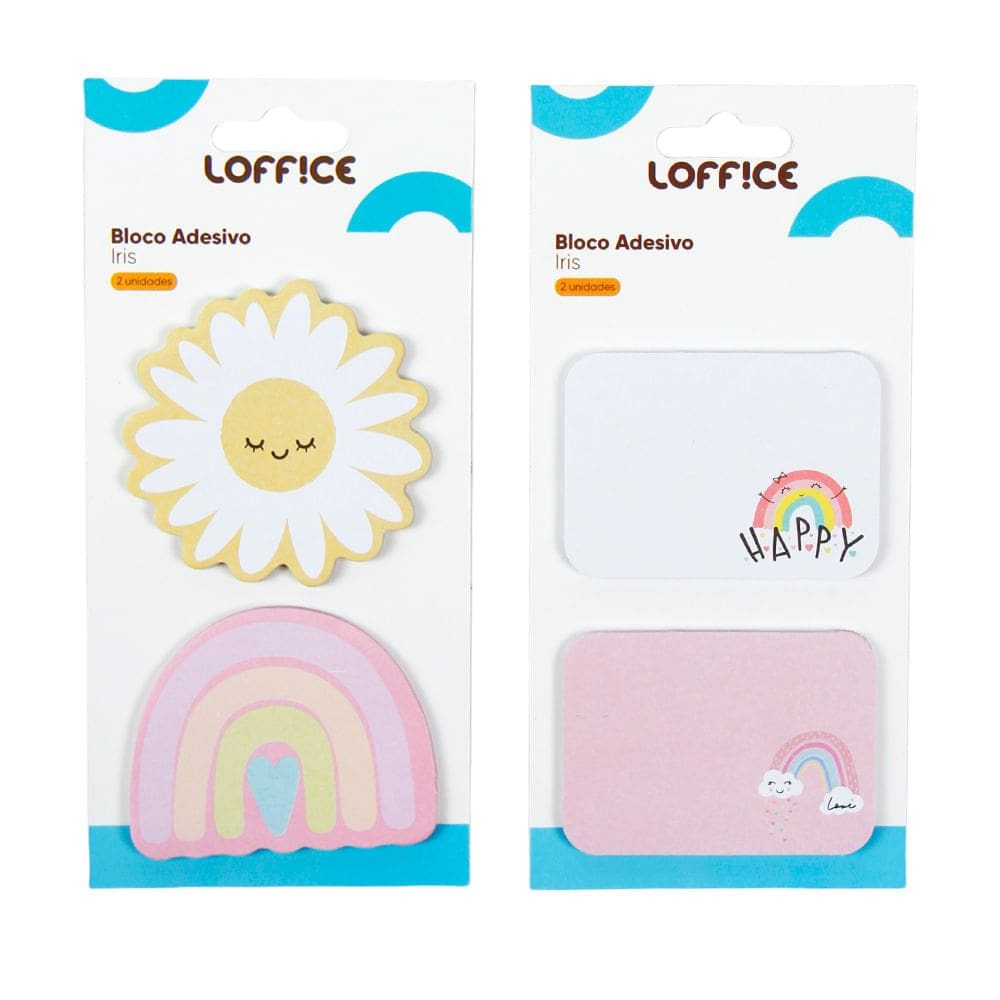 Bloco Adesivo 30 Folhas Iris CV244920 Loffice Variado