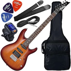 Kit Guitarra Ibanez Gio Gsa60 Hss Brown Sunburst Bs Gx01