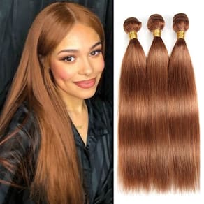 Hair Weave MAMART Color 30 Straight Brown 22 24 26 Pacotes