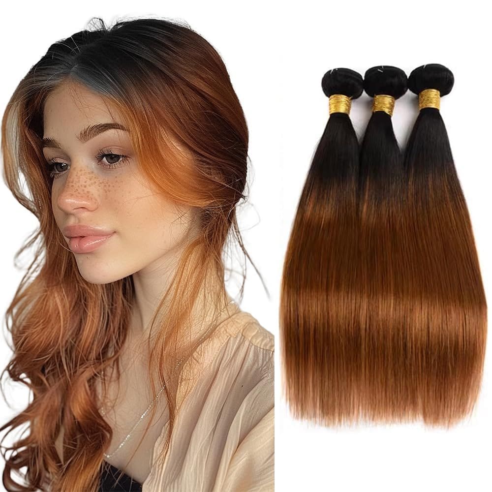 Pacotes de cabelo MAMART 1B30 Brown Straight 8A Brazilian 300g