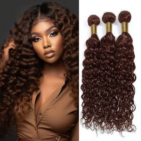 Pacotes de cabelo MAMART Chocolate Brown Water Wave 20-24"