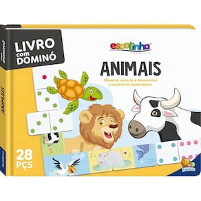 Escolinha Todolivro - Livro Com Dominó - Animais