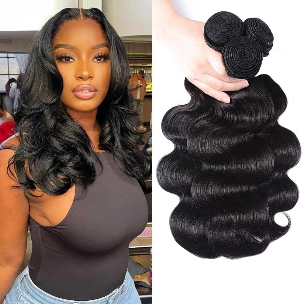 Pacotes de cabelo humano Hullran 12A Body Wave 14cm 16cm 18cm 300g