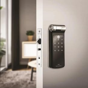 Combo Fechadura Digital YDF 40A BP Porta De Correr com HUB e Zigbee