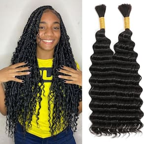 Pacotes de cabelo Brazilian Virgin 100g Deep Wave 55cm Natural