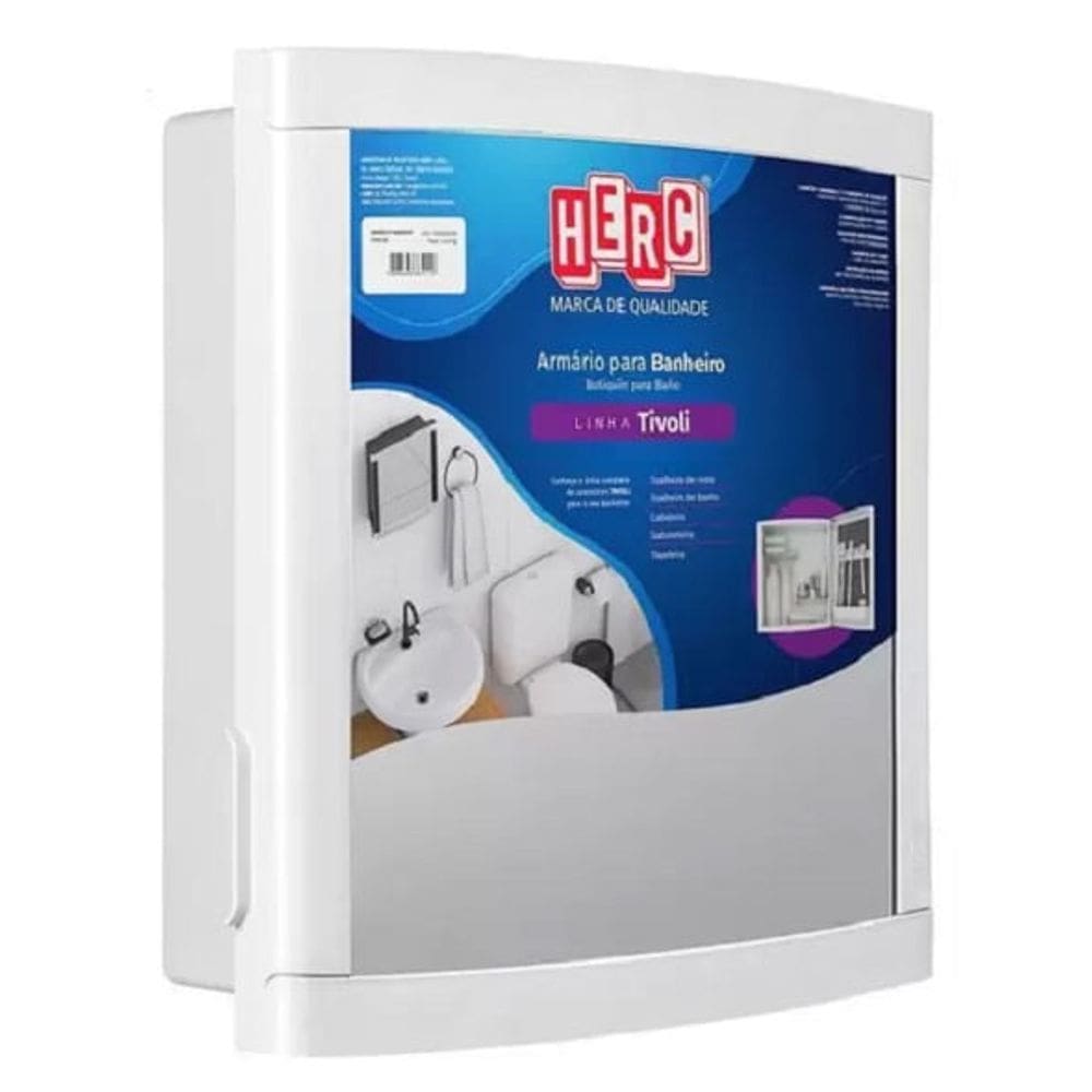 Armário Banheiro 34X33 Plast Com Gaveta BR Tivoli HERC