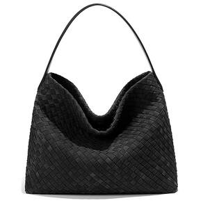 Bolsa de ombro Molodo Woven Suede para mulheres, elegantes viagens de trabalho