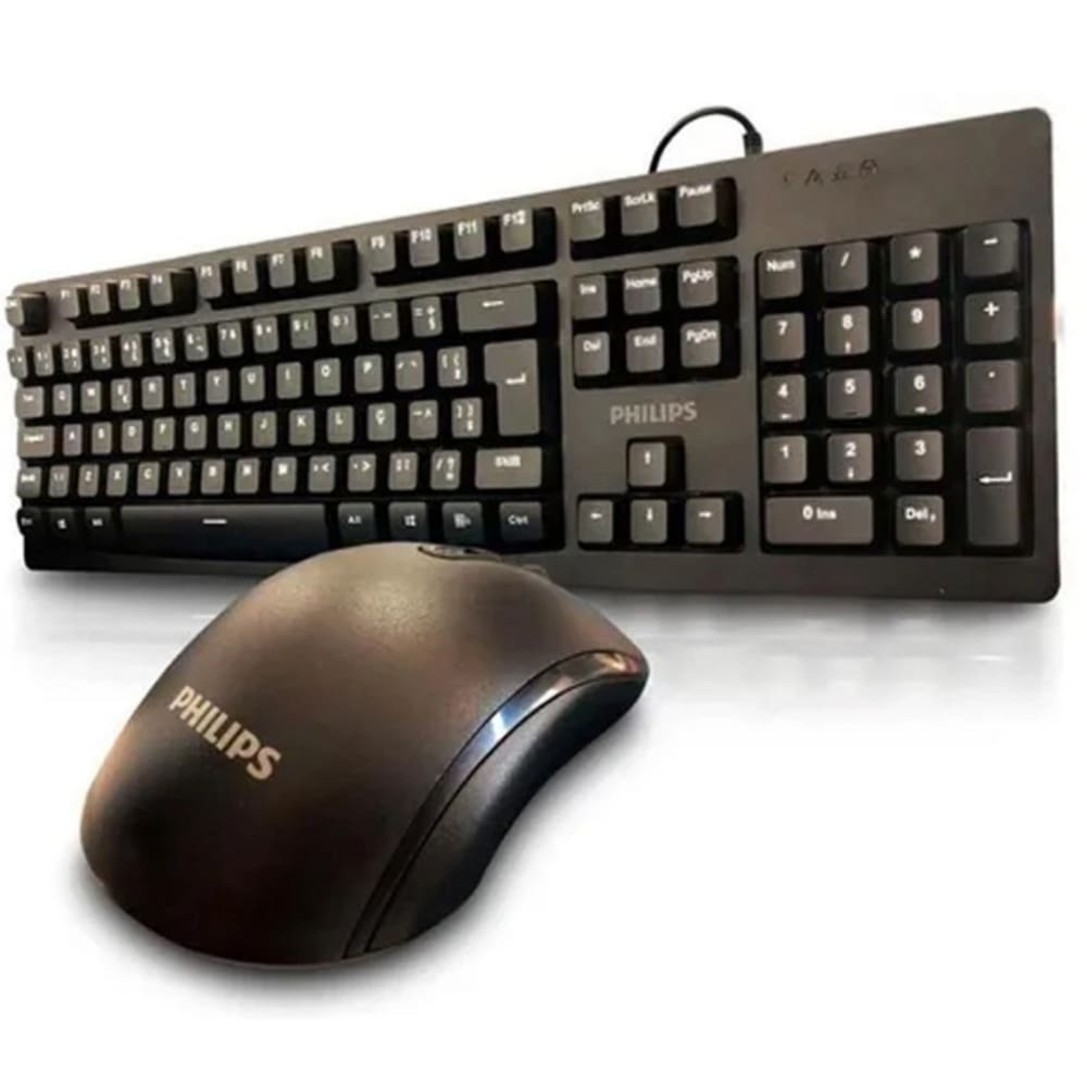Kit Teclado e Mouse Officer 1000DPI com Fio USB Preto