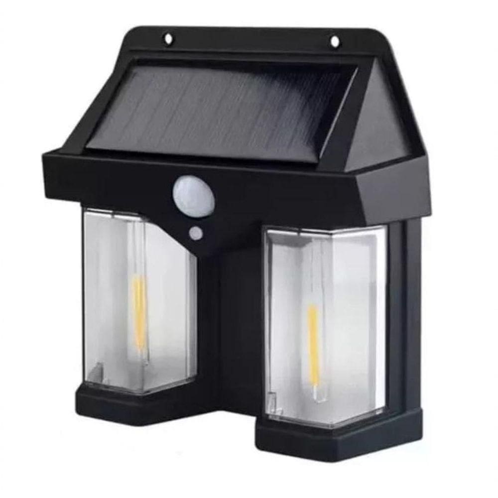 Luz De Led Arandela Solar Parede Rústica Sensor De Presença Bm-8529