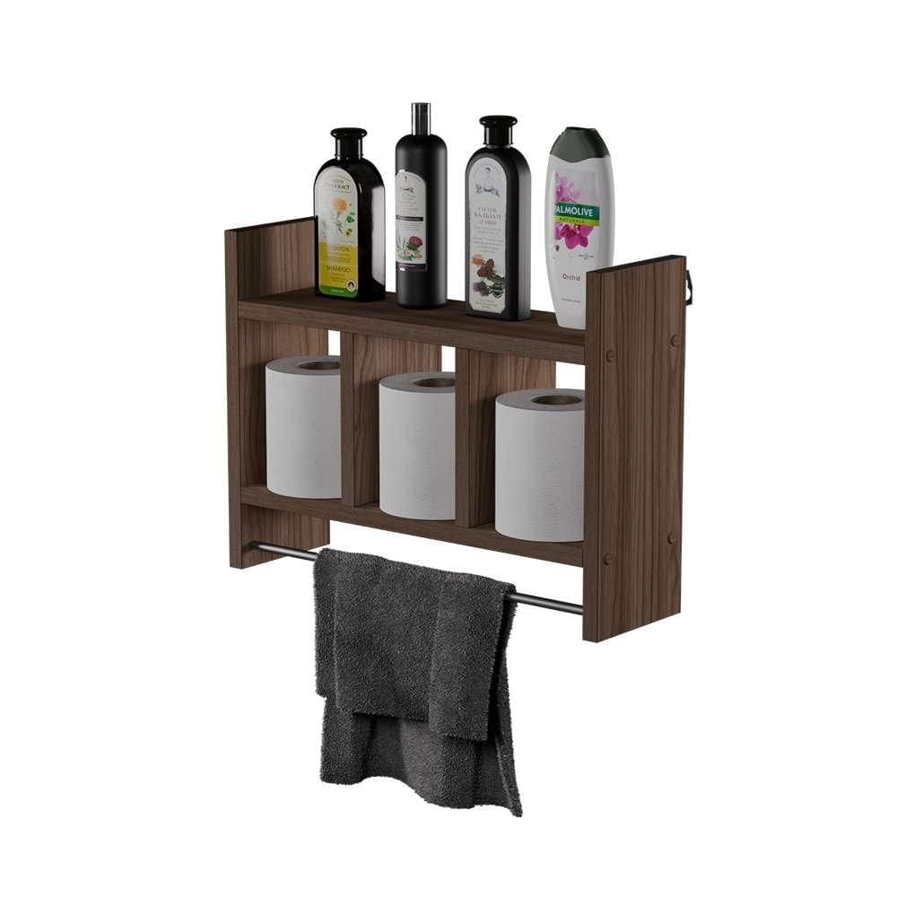 Nicho Toalheiro Nogal 45 x 30cmpara Banheiro