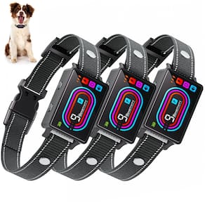 Coleira de latido para cães Zaguren 2025 Smart, pacote com 3 unidades para cães de 4,5-54 kg