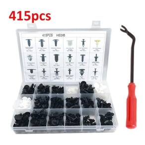 Kit 415 Presilhas Grampos Fixadores Automotivo Carro + Chave