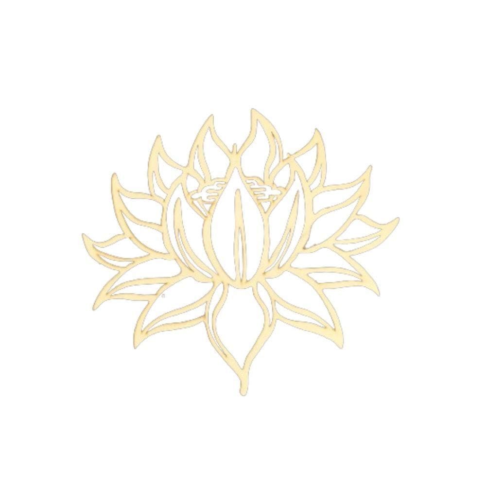 Mandala Flor De Lotus Em Mdf Branco [f031]