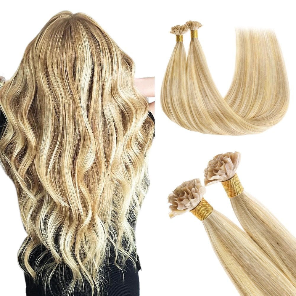Extensões de cabelo GOO GOO U Tip 20cm 50g 50g Cabelo humano real