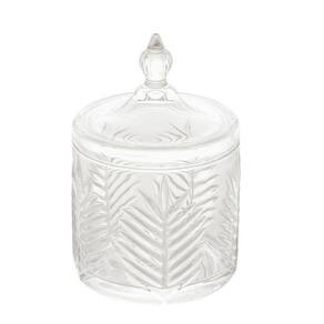 Potiche Decorativo 11x15,5cm Palmeira Em Vidro Lyor