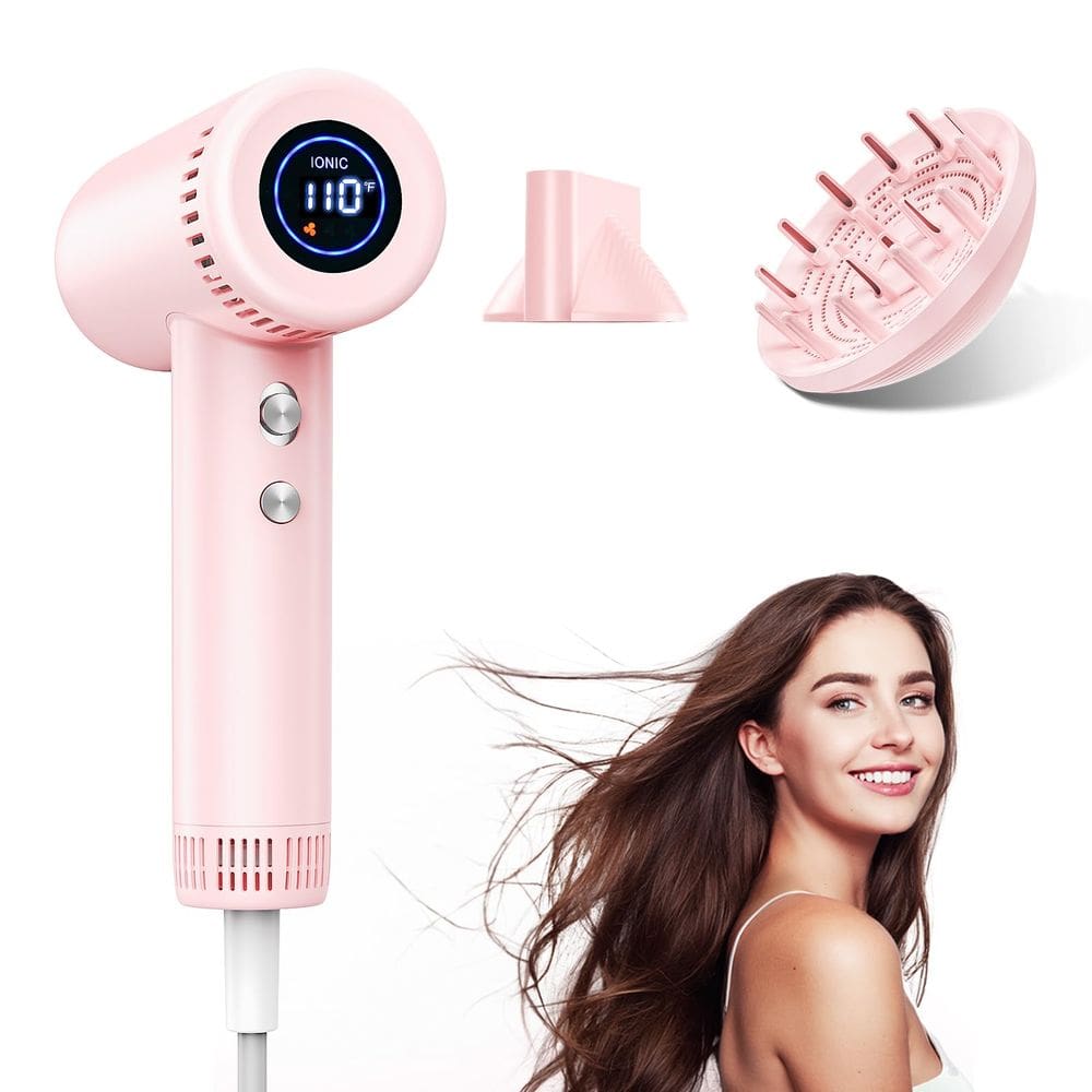 Secador de cabelo Haokoo 160.000 RPM Secador de cabelo iônico 500m Ions