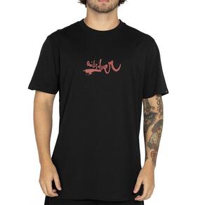 Camiseta Quiksilver Impaired Logo DNA Plus Size WT25 Preto