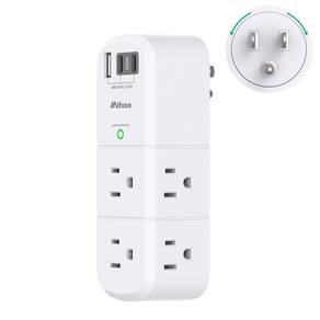 Protetor de sobretensão com extensor de saída Mifaso PD30W com 6 AC e 3 USB