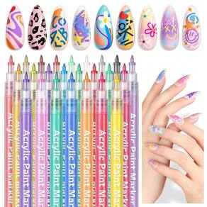 Conjunto de canetas de arte para unhas SAVILAND Essentials 24 cores 0,7 mm