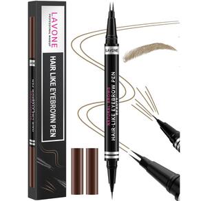 Lápis de sobrancelha LAVONE 2 em 1 à prova d`água com microblading de 2 pontas