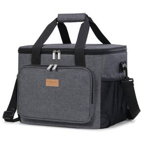 Bolsa térmica Lifewit, dobrável, isolada, 24L, cinza escuro, 40 latas