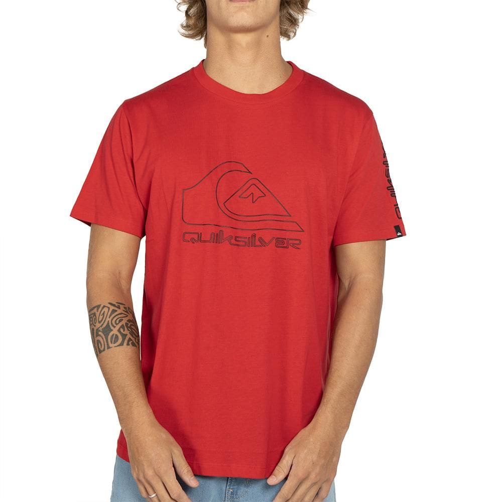 Camiseta Quiksilver New Tour Plus Size WT25 Vermelho