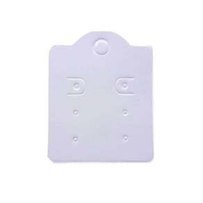 Kit 1.000 Peças Tag Cartela Para Brinco 6 Furos - Branco