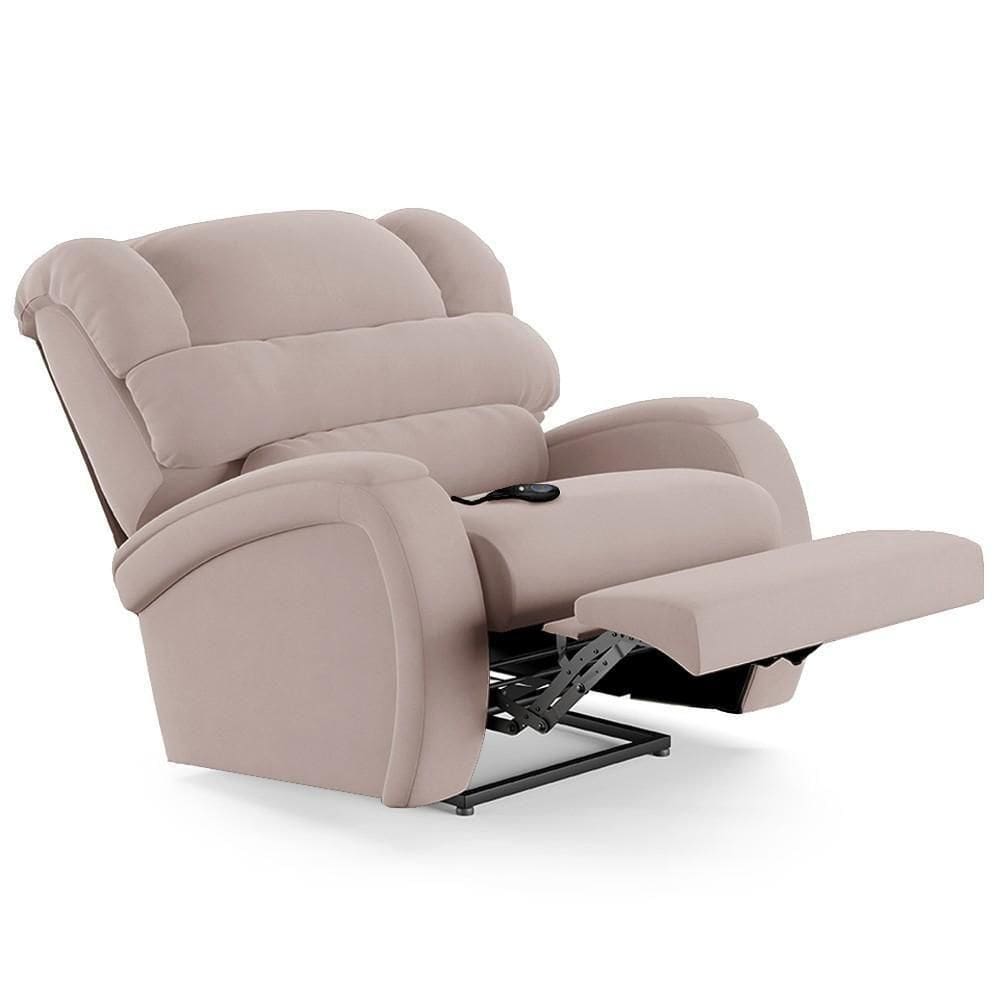 Poltrona Do Papai Reclinável Kalie Controle Power Elétrico Usb Fh9 Veludo Rosê - Mpozenato