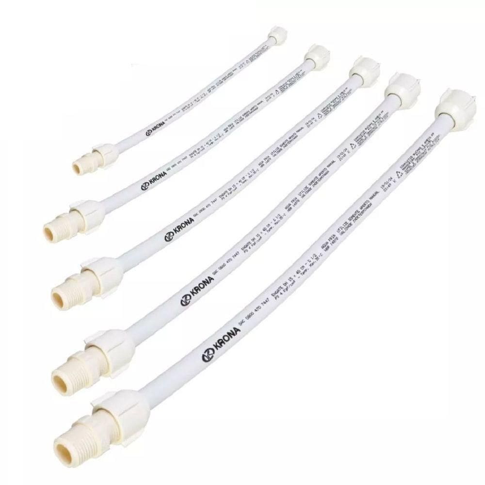 Engate ível Branco 1/2’’ X 60 Cm Para água Fria - Krona