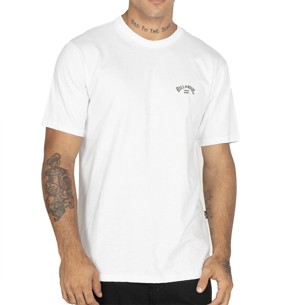 Camiseta Billabong Small Arch WT25 Masculina Branco