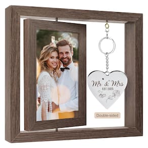Porta-retratos de casamento HELORAY Mr and Mrs. Presente personalizado