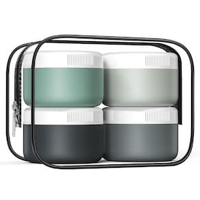 Recipientes de viagem Kuangre Frascos de creme de silicone de 90 ml (pacote com 4)