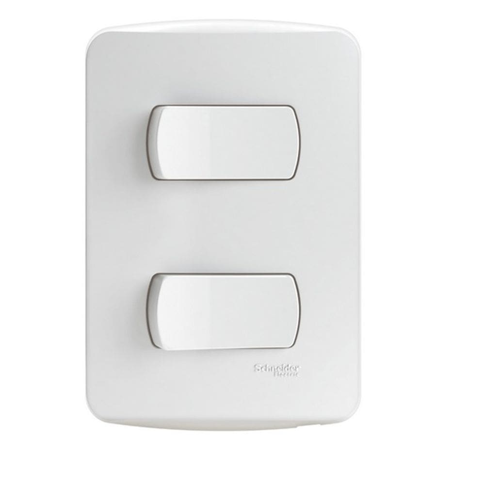 Conjunto 2 Interruptores Simples 10A Miluz Schneider S3B62110