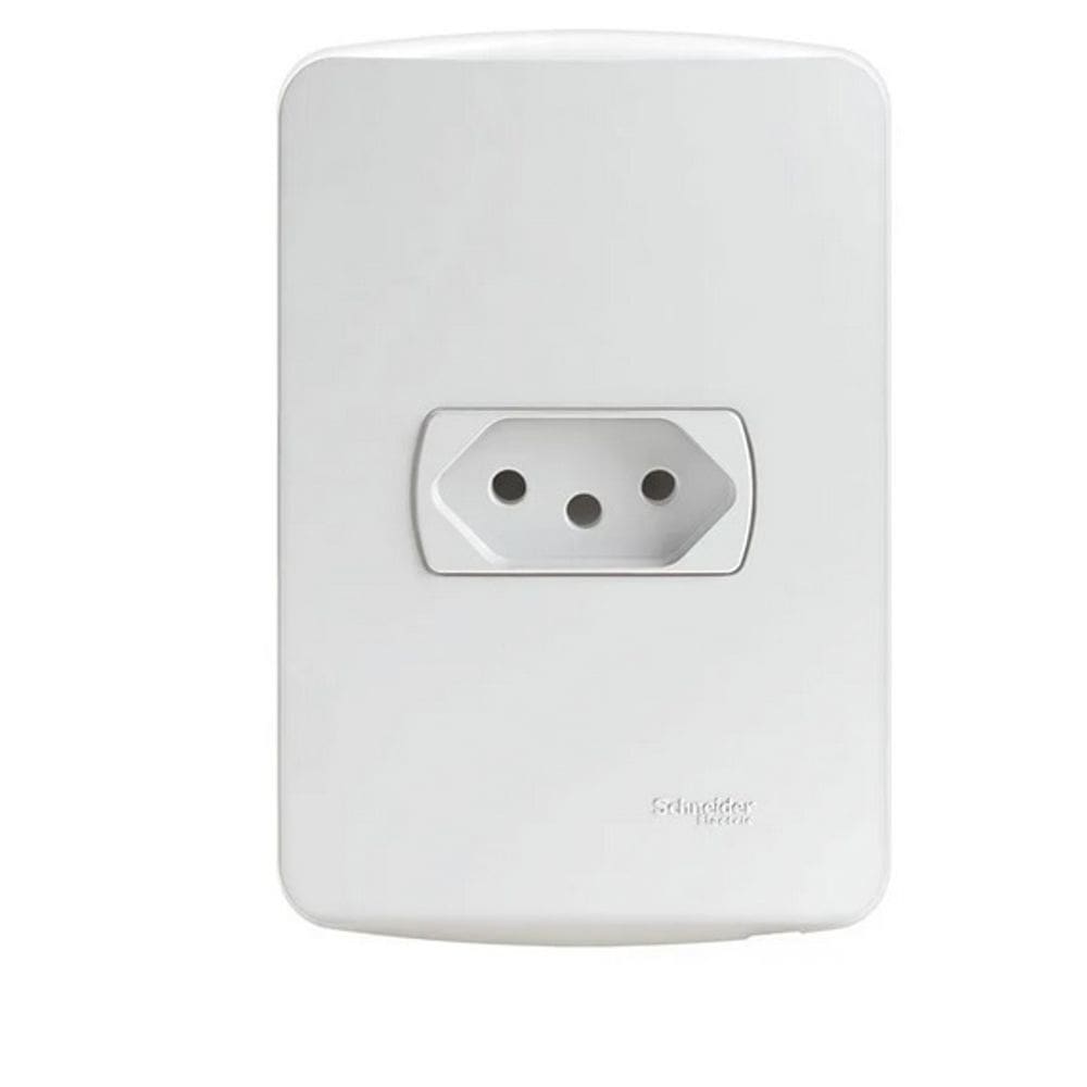 Tomada 2P+T 10A 250V Miluz Schneider Electric S3B60340