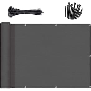 Tela de privacidade para varanda SUNNY GUARD cinza escuro 0,8x7,3m