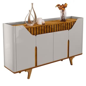 Buffet Aparador 4 Portas 160cm Melissa B02 Off/naturalle - Mpozenato