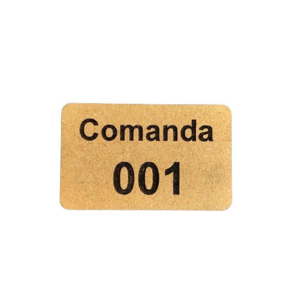 Comanda Bar Restaurante Ecologicas C/ 50 Em Mdf 3mm Natural [f031]
