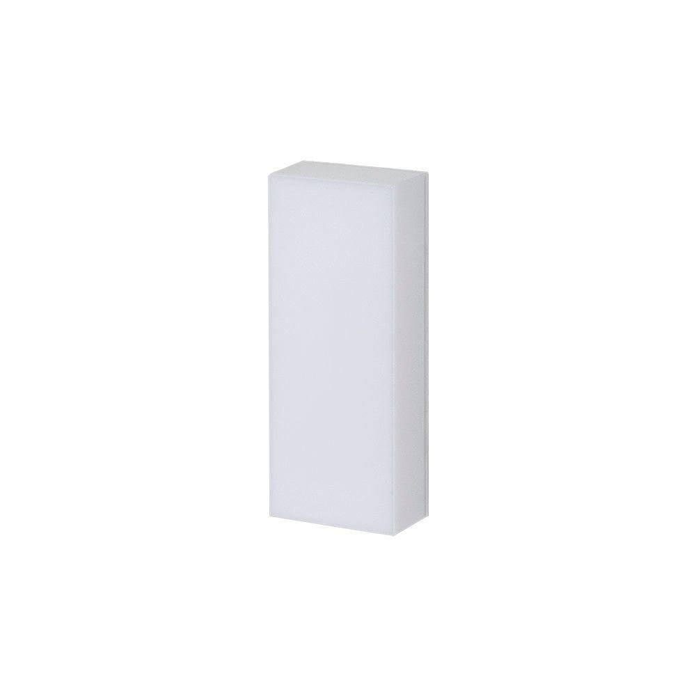 Arandela Stella Ice Retangular Led 20cm Ip65 5w Bivolt Branco 4000k Luz Neutra Stl21701br/40