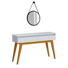 Aparador Classic Com Espelho Adnet Hi01 Branco Acetinado - Mpozenato