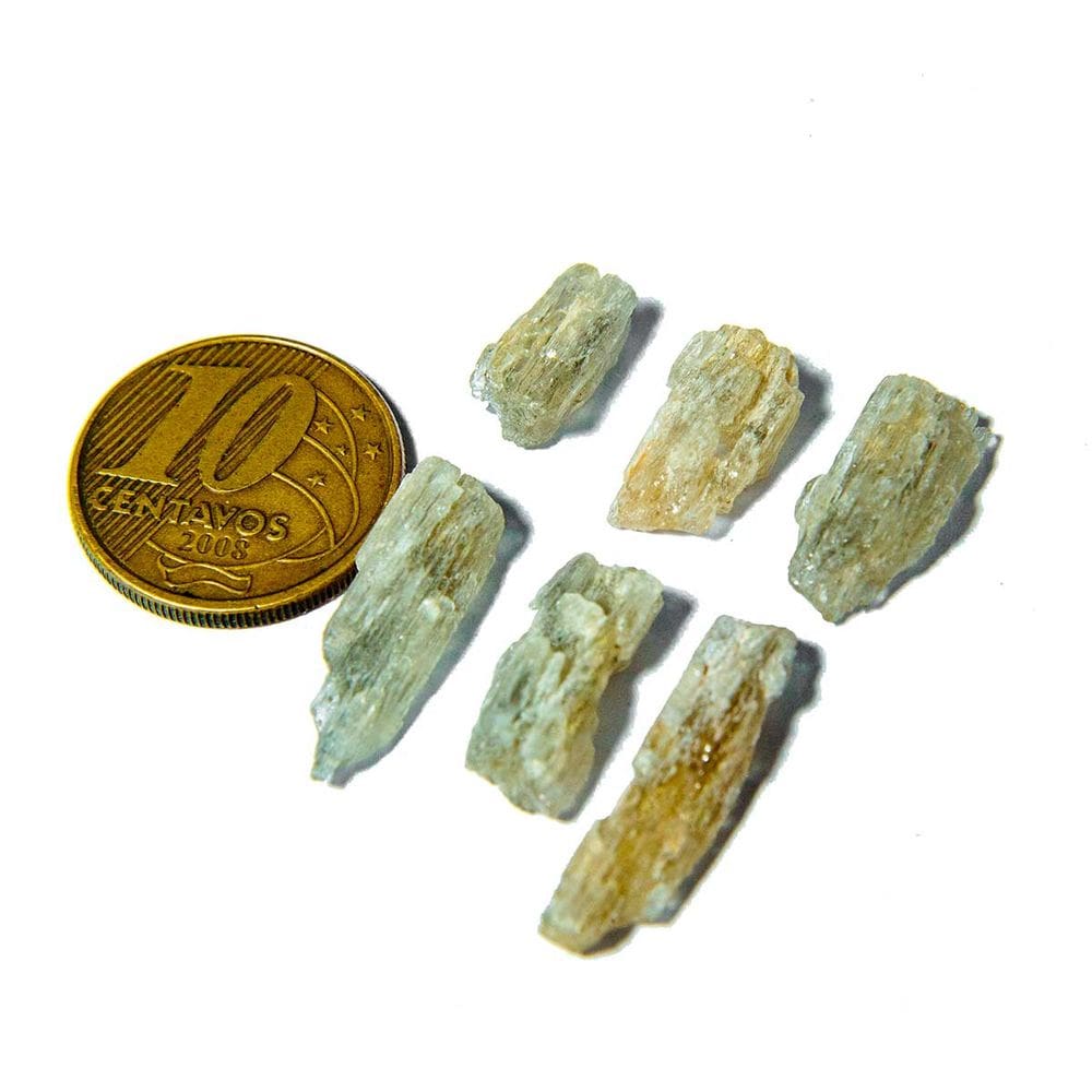 03 Escapolita Bicolor Marialita Pedra Natural 3 a 4ct