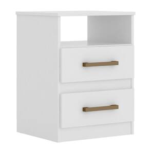 Mesa De Cabeceira Ares M07 Branco/rosa/azul/lilás - Mpozenato