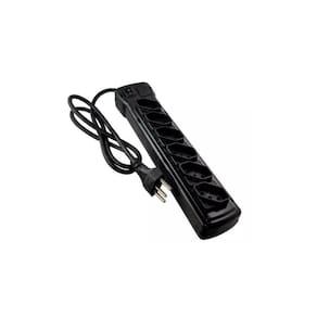 Filtro De Linha Plastico Preto - Fiolux 6 Tomadas