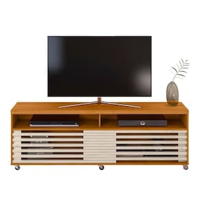Rack Bancada De 65 Pol 182cm Tery Z10 Off White/cinamomo - Mpozenato