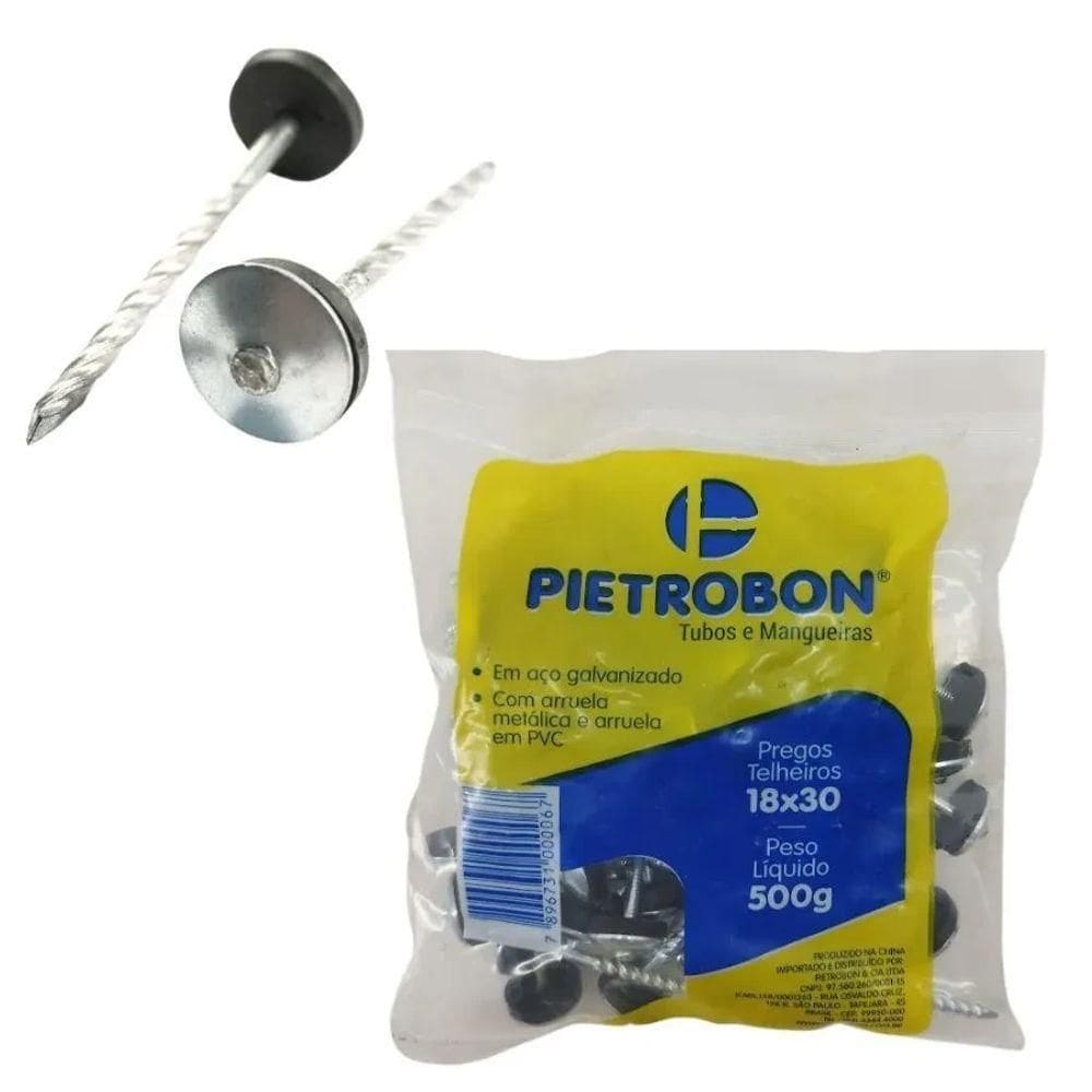 Prego Telheiro 18x30 500g - Pietrobon