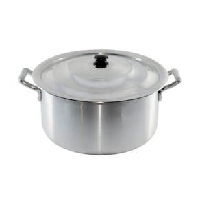 Caçarola Hotel Panela Industrial Em Alumínio Tampa 28cm 8,5l