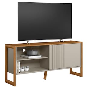 Rack Bancada De 55 Polegadas Glossy L06 Nature/off White - Mpozenato