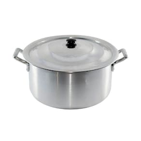 Caçarola Hotel Panela Industrial Em Alumínio Tampa 30cm 15l