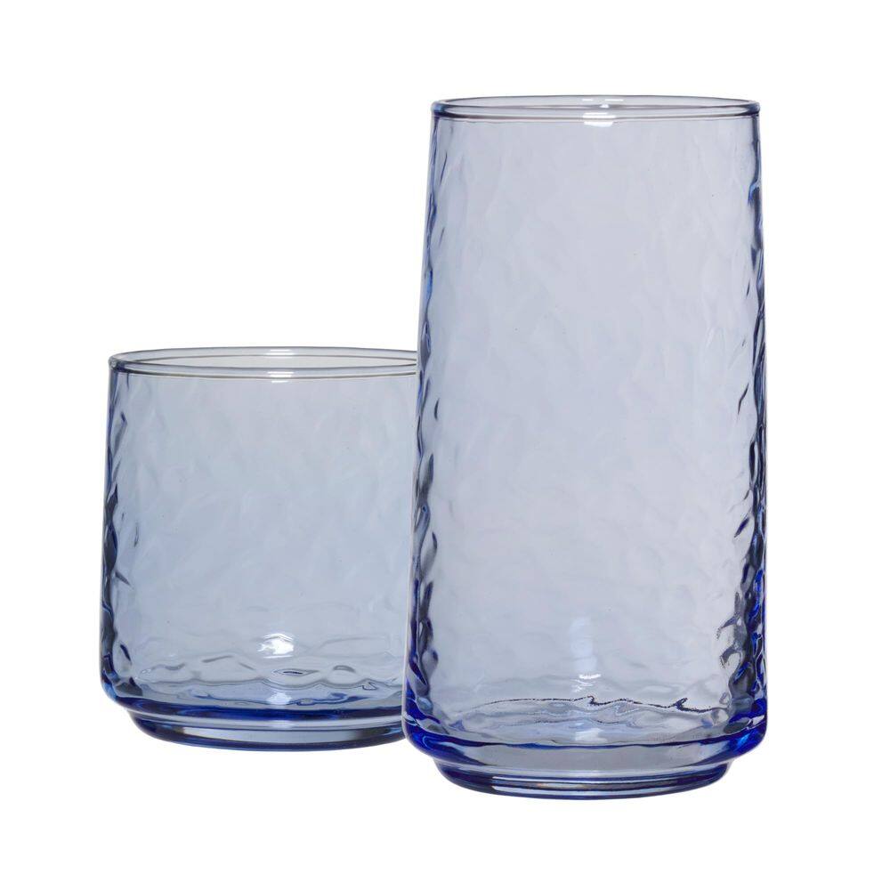 Copos de bebida Anchor Hocking Coastal Blue Brockhill 16 unidades
